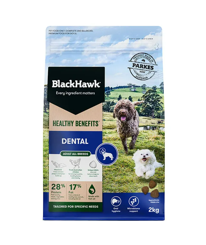 Black Hawk Healthy Benefits Dental Dry Dog Food 2kg Uncle Tom s