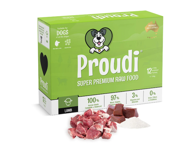 Proudi Single Protein Lamb Raw Dog Food 2.4kg Uncle Tom s Pet Poultry