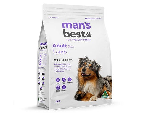 Mans Best Adult Lamb Grain Free Dry Dog Food 12kg Uncle Tom s Pet Poultry