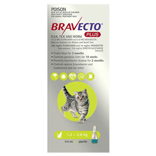 Bravecto spot best sale on plus