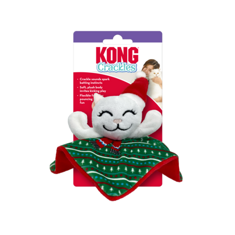 Kong Holiday Crackles Santa Kitty