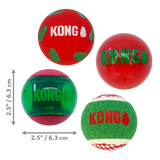 Kong Holiday Occasions Balls 4 Pack Medium  