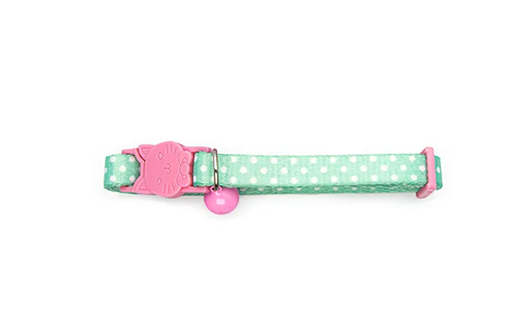 Bainbridge Dotted Cat Collar - Green