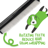 Bainbridge Pet Detangler Comb with Rotating Teeth