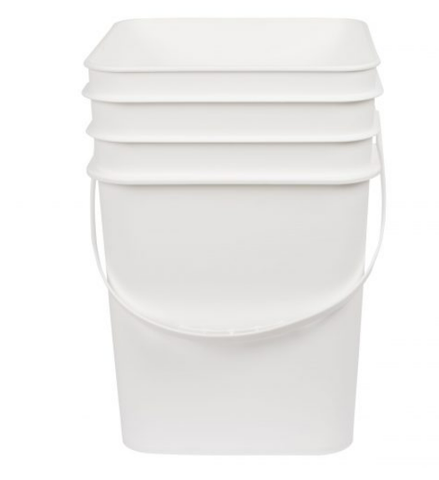 UT 20L Square Pail Bucket with 2 x Feeding Spout