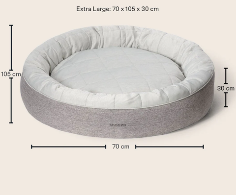 Snooza Cuddler Cooling Powder Grey [SZ:X-LARGE  70 x 105 x 30cm]