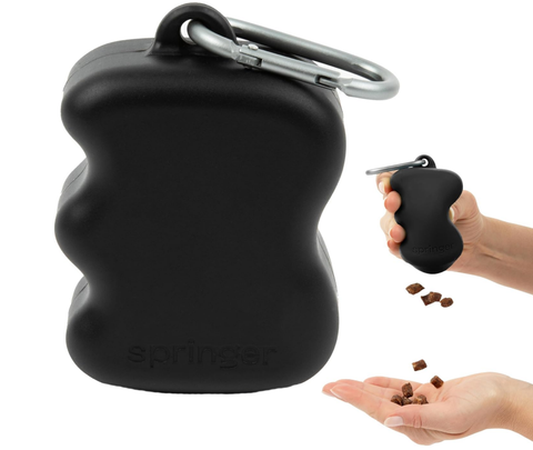 Springer Silicone Treat Dispenser Black