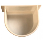 White Plastic D Feeder with Lugs 95mm