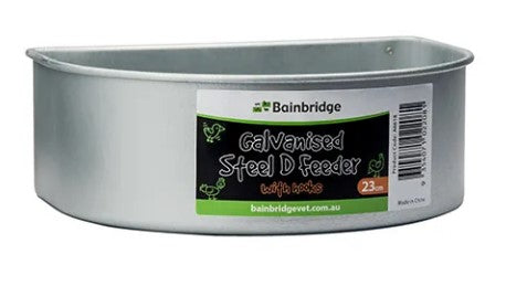 Bainbridge Galvanised D Feeder with Hooks 23cm