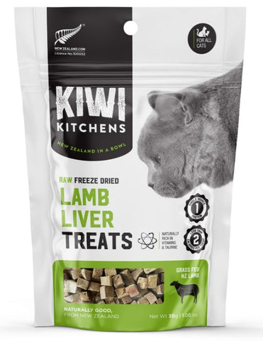 Kiwi Kitchens Freeze Dried Lamb Liver Cat Treat 30g